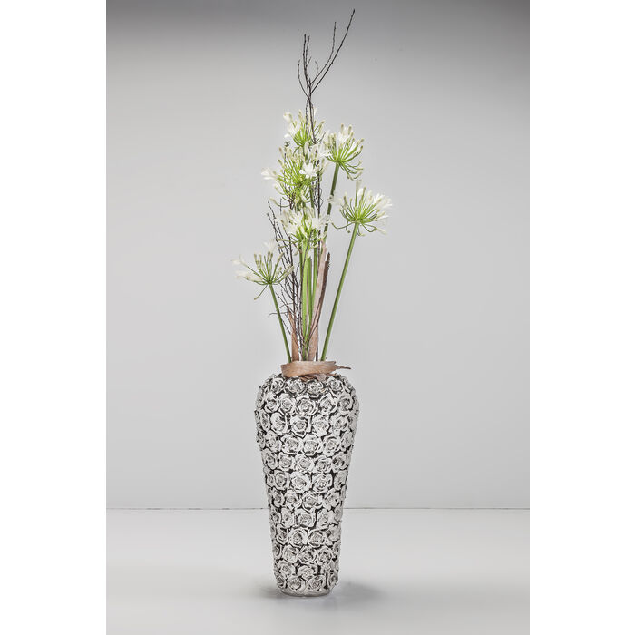 2Q8hrzbqu2klav Vase Rose Multi Chrome Big handgearbeitet Unikat 45x21,5x21,5cm