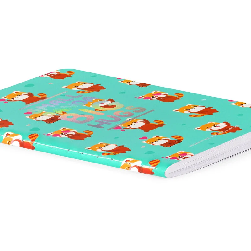 Liniertes Notizbuch  Small  A6-Format Motiv RED PANDA 13,5x9,5x0,5cm