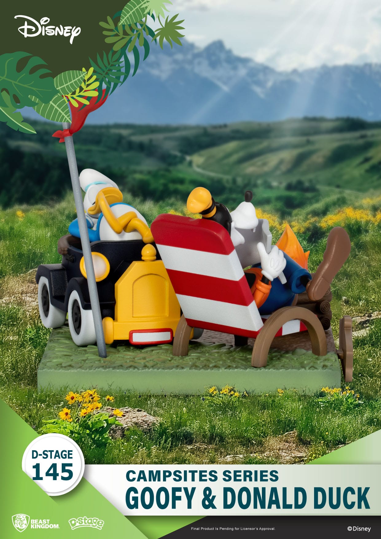 5jgnqjd89GI8Sh Disney Campsite Series D-Stage Sammlerstück Diorama "Goofy & Donald Duck" 9,8cm PVC