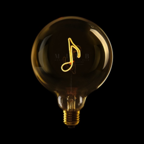 UnbenanntmBKfMOMYHZrLN LED Globebirne mit Designzug NOTENSCHLÜSSEL G125 E27 2,5W 67lm 12,5x12,5x17,2cm
