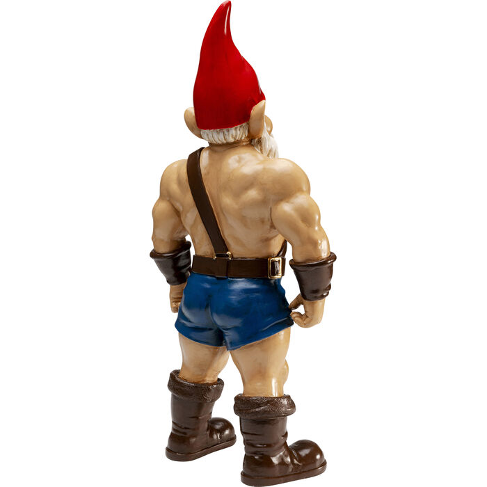 Dekofigur ZWERG MUSCLE Polyresin 14,5x28x59cm