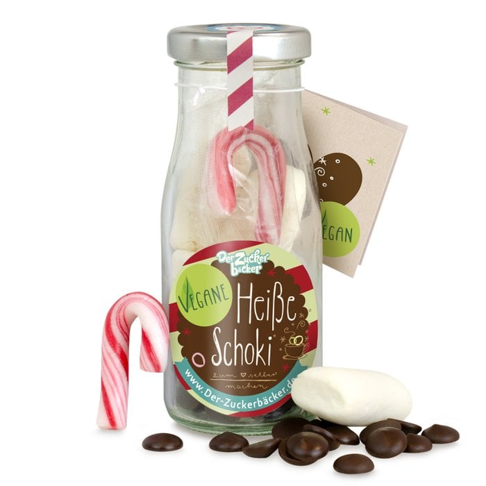 DIY Flasche Heisse Schokolade Vegan 50g 