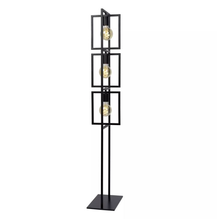 Stehleuchte LUUK Metall Schwarz 3xE27 26x34x145cm