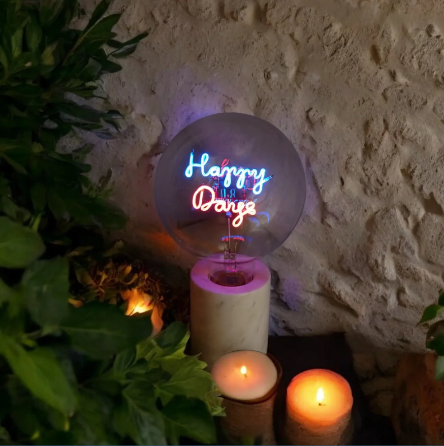 LED Leuchtmittel HAPPY DAYS 2-farbige Leuchtschrift