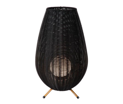 18wTal5NTw6Aeu Akku-Tischlampe COLIN Outdoor IP44 Warmweiß 3000K 3-StepDim 30x30x50cm