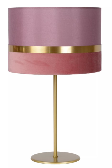 Tischleuchte EXTRAVAGANZA TUSSE Leinen Metall E14 30x30x50cm