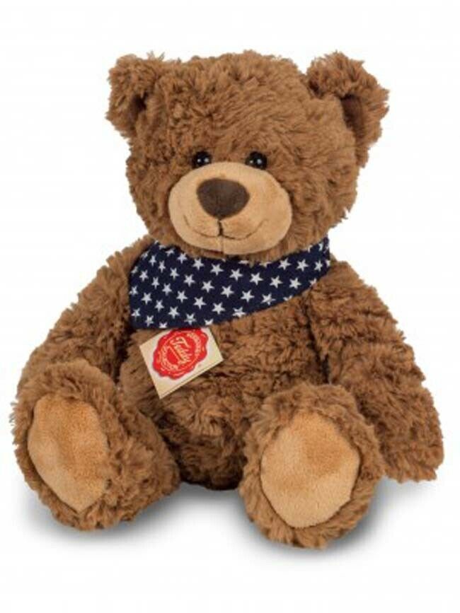 Teddy Teddybär mit blauen Sternchen-Halstuch 22,8x11,1x10,3cm