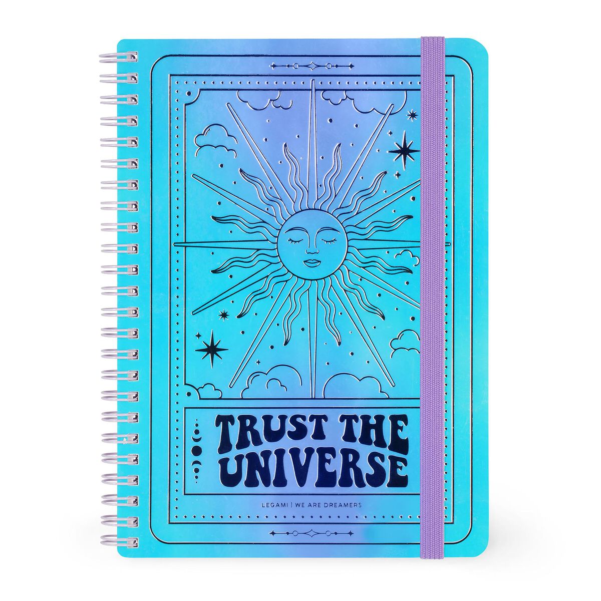Liniertes Notizbuch - Large A5 - Notebook mit Spiralbindung 15,5x21cm 200 Seiten TAROT