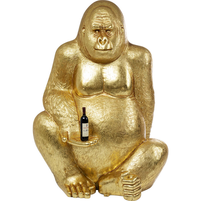 61uiMhzjrRPlPc Dekofigur GORILLA XL Gold handgearbeitet 180x130x100cm