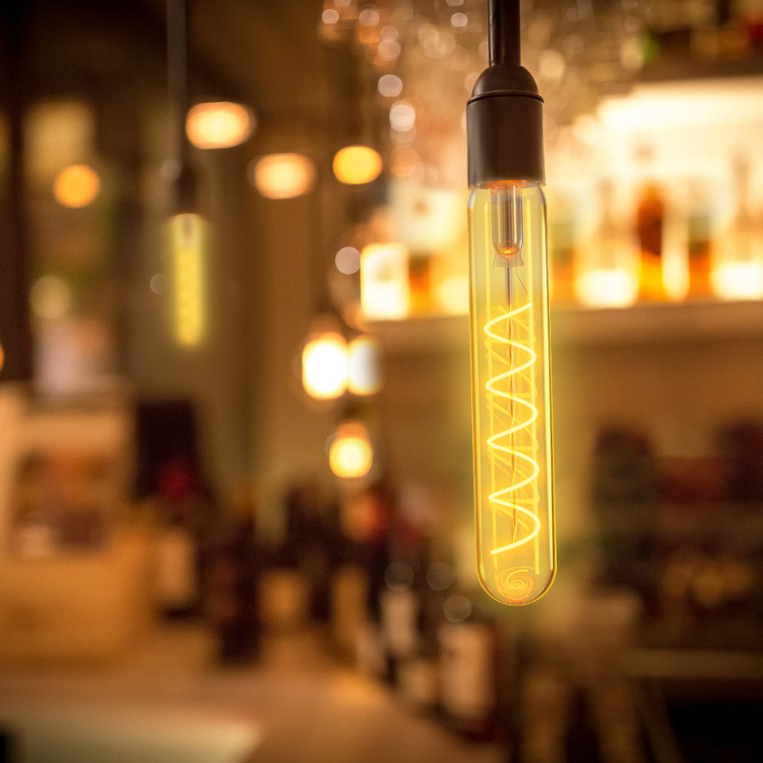 LED Filament Leuchtmittel TUBE T30 E27 4W 1800K Warmweiß 3x3x18,5cm
