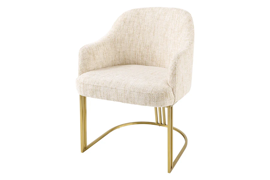 Stuhl EXTRAVAGANCIA Champagner mit Armlehnen 81x60x63cm