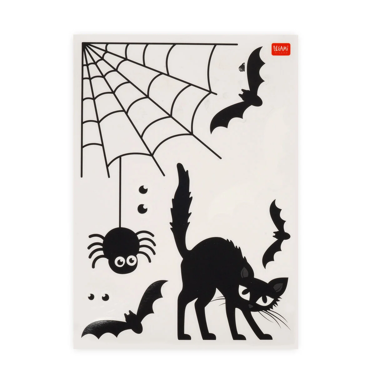 Set mit 35 elektrostatischen  Fensteraufklebern  Windo-Wow Halloweenmotive 