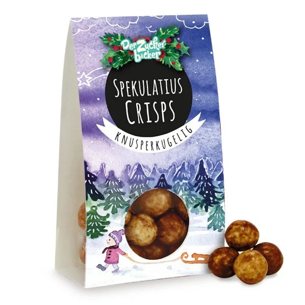 Naschportion Spekulatius Crisps Schokoladenkeks Kugeln 60g