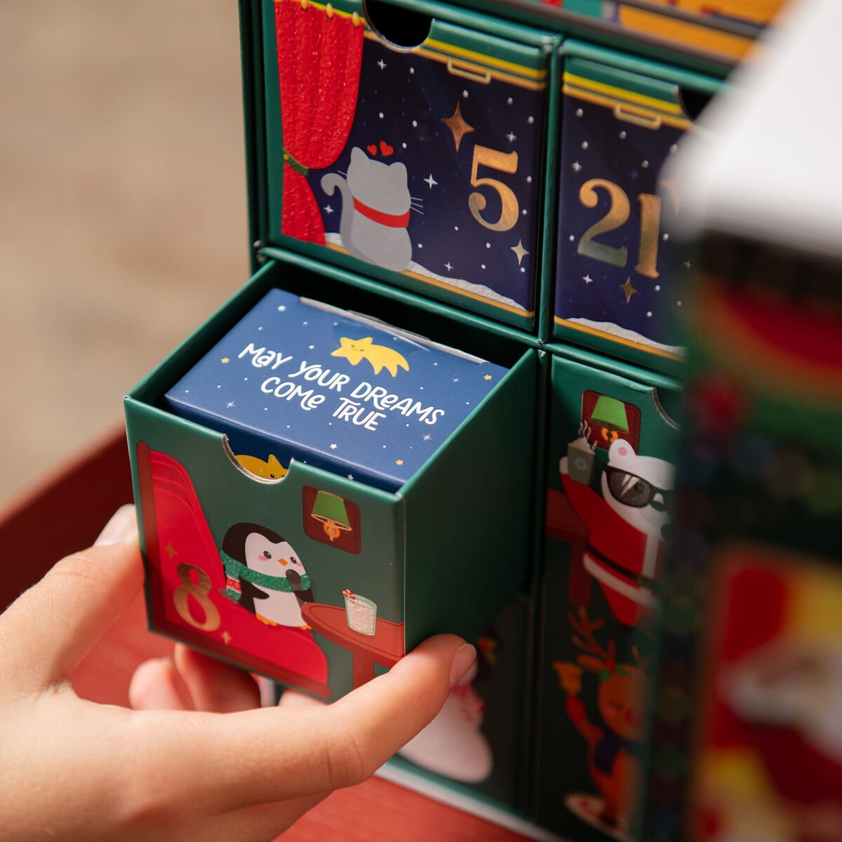 Adventskalender Christmas Countdown DREAM EXPRESS 27x36x12cm