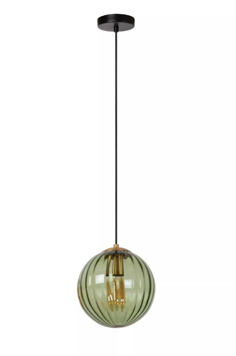 2BseUSVQwHR99U Pendelleuchte MONSARAZ Glas Grün E27 Dimmbar 25x25x161cm
