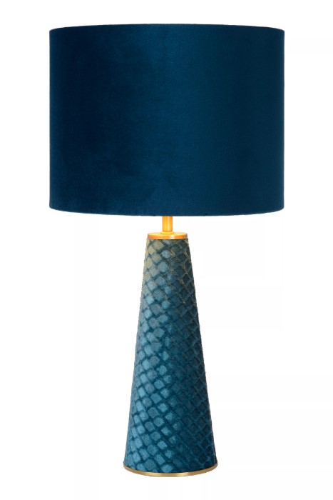 Tischleuchte EXTRAVAGANZA VELVET Leinen Metall E14 30x30x50cm