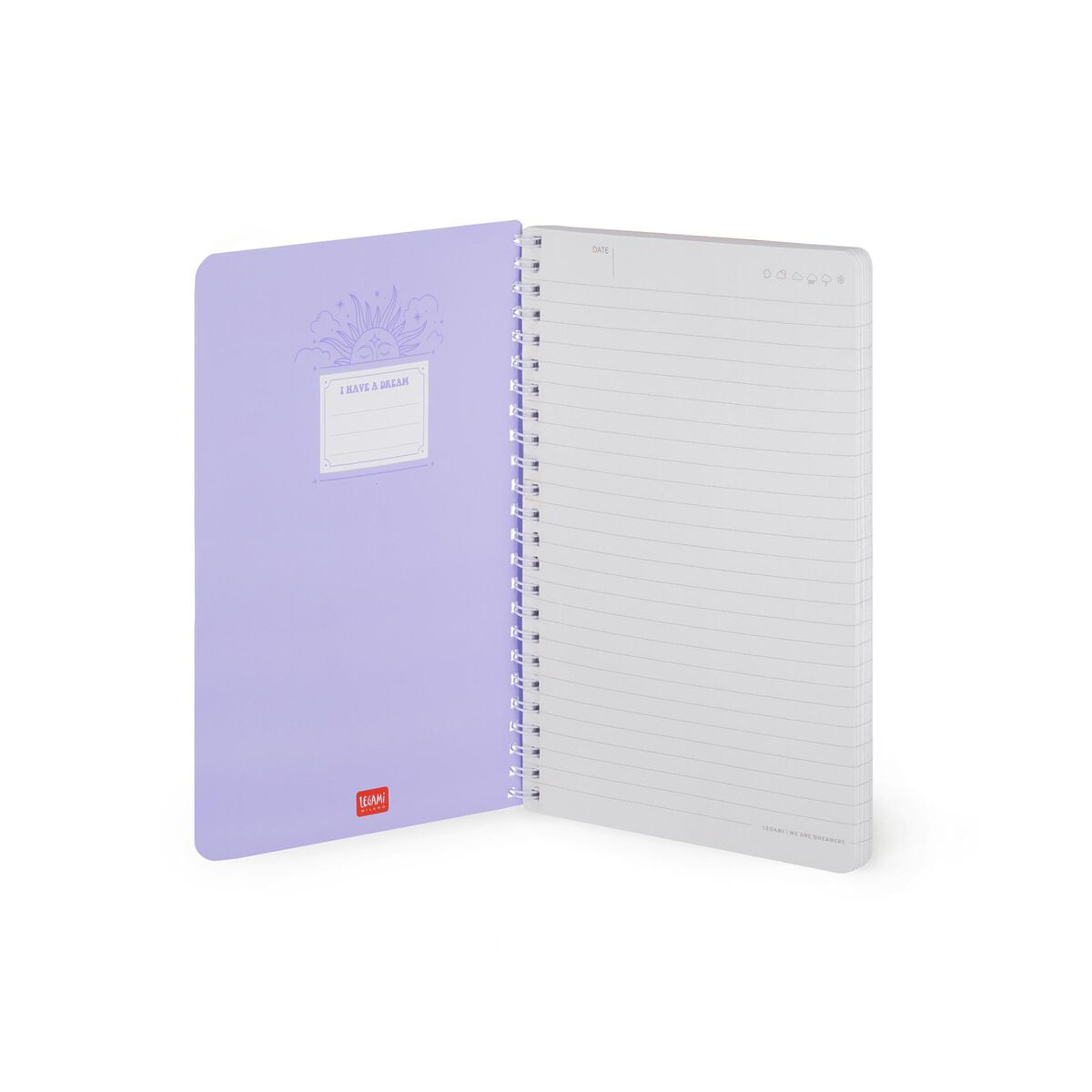 Liniertes Notizbuch - Large A5 - Notebook mit Spiralbindung 15,5x21cm 200 Seiten TAROT
