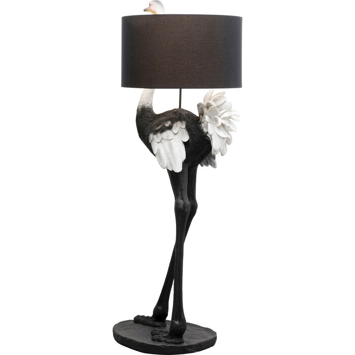 KARE-57259-master-b-700x700 Stehleuchte ANIMAL OSTRICH Polyresin Leinen E27 handgearbeitet 50x62x146,5cm