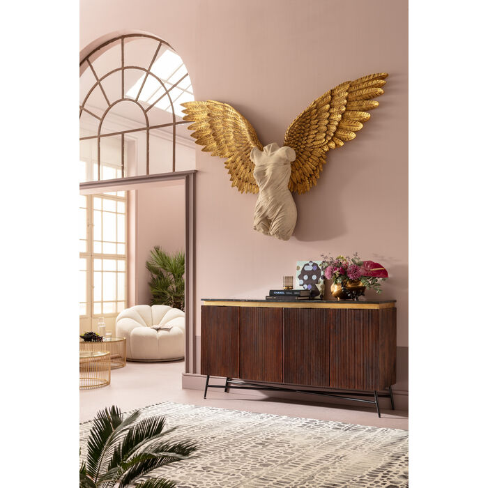 Wandobjekt GUARDIEN ANGEL FEMALE handgearbeitet Unikat 203x140cm