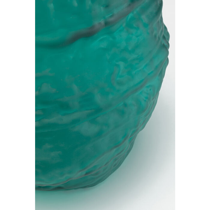 Vase Enrique Türkis mundgeblasen Unikat 46,5x34x27cm
