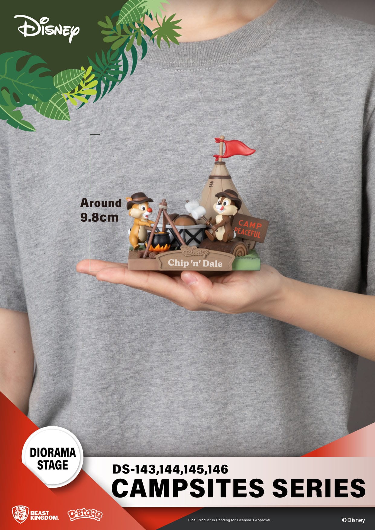 79wTTBrOAIh9EE Disney Campsite Series D-Stage Sammlerstück Diorama "Minnie & Pluto" 9,8cm PVC