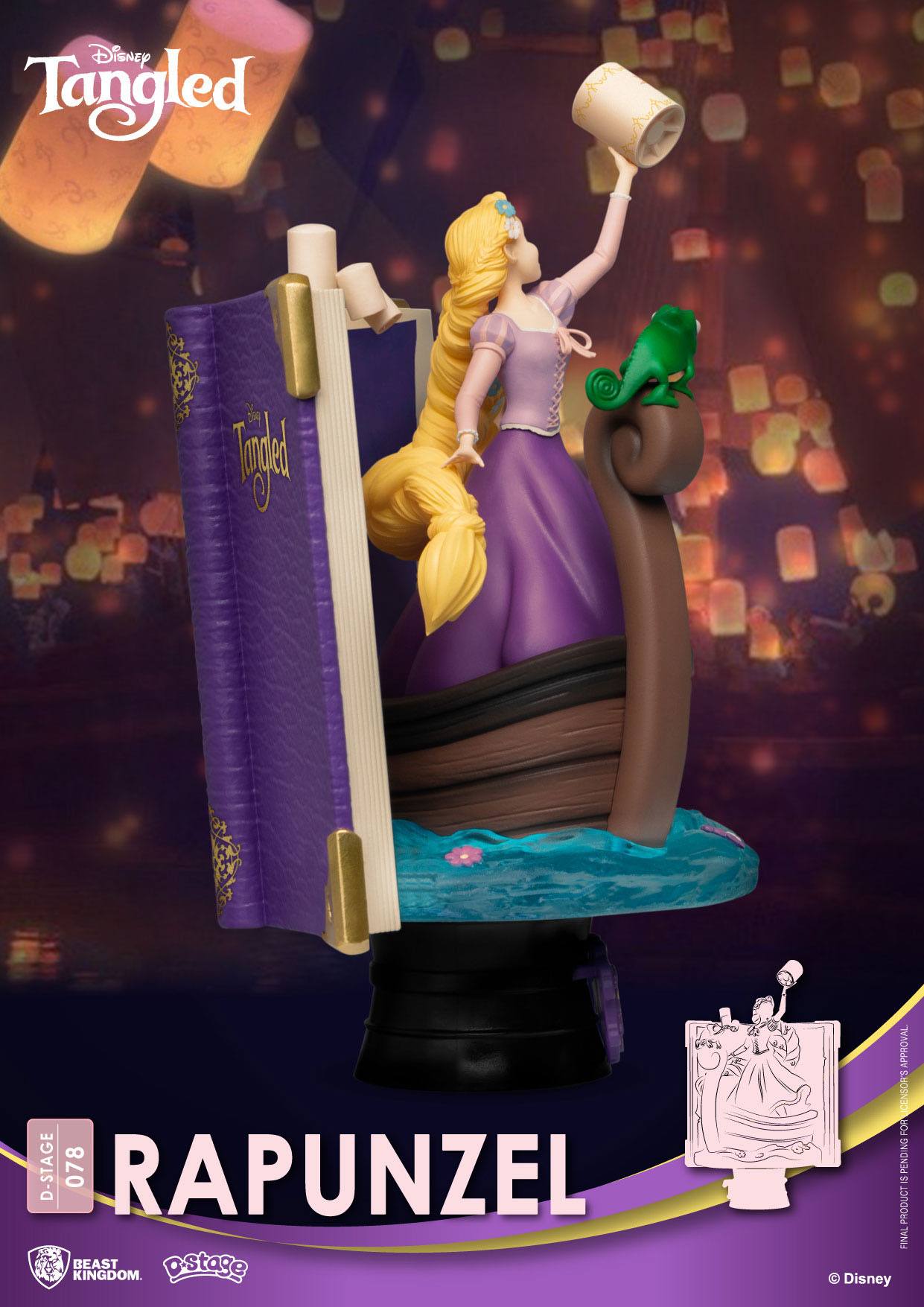 3FAdxjYDCMQKJ6 Disney Story Book D-Stage Sammlerstück Diorama "Rapunzel" 15cm PVC