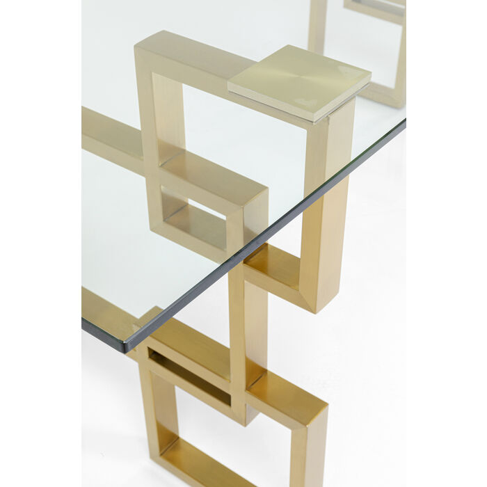 12ivaM8hfjxgDWM Tisch BOULEVARD ESG-Sicherheitsglas Gold 75x100x200cm