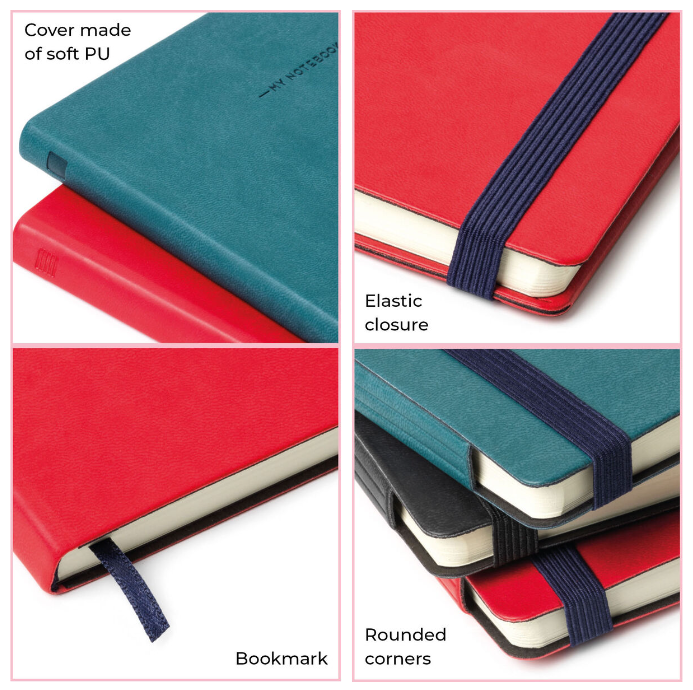 9YXsOvCAamhm9k Liniertes Notizbuch - Large - My Notebook 17,5x24,3cm 192 nummerierte Seiten Yellow Freesia Gelb