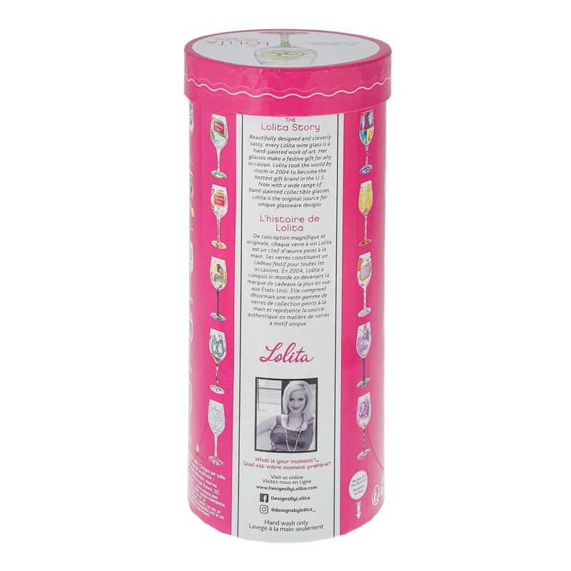 Weinglas HAPPY 60TH BIRTHDAY by Lolita handbemalt Unikat 444ml 8,5x8,5x22,5cm Weinglas HAPPY 60TH BIRTHDAY by Lolita handbemalt Unikat 444ml 8,5x8,5x22,5cm