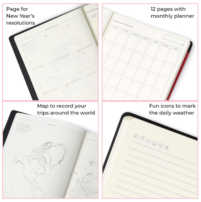 82E0UO1JMHpwl3 Liniertes Notizbuch - Large - My Notebook 17,5x24,3cm 192 nummerierte Seiten Bougainvillea Pink