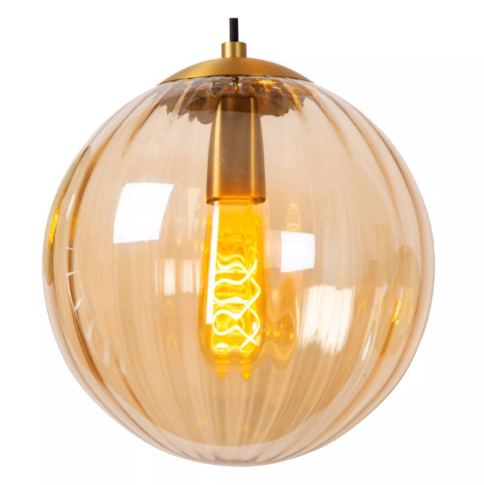 Pendelleuchte MONSARAZ Rund Glas E27 dimmbar