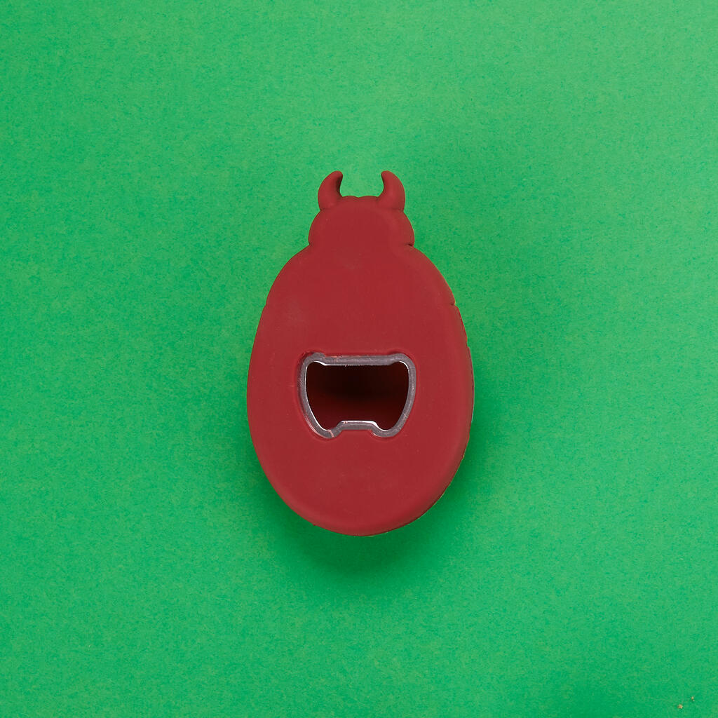 Flaschenöffner THE BEETLES Gelb Silikon Metall Magnetisch 5,5x3x9cm