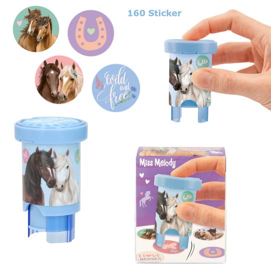 Miss Melody Sticker Stempel Pferde