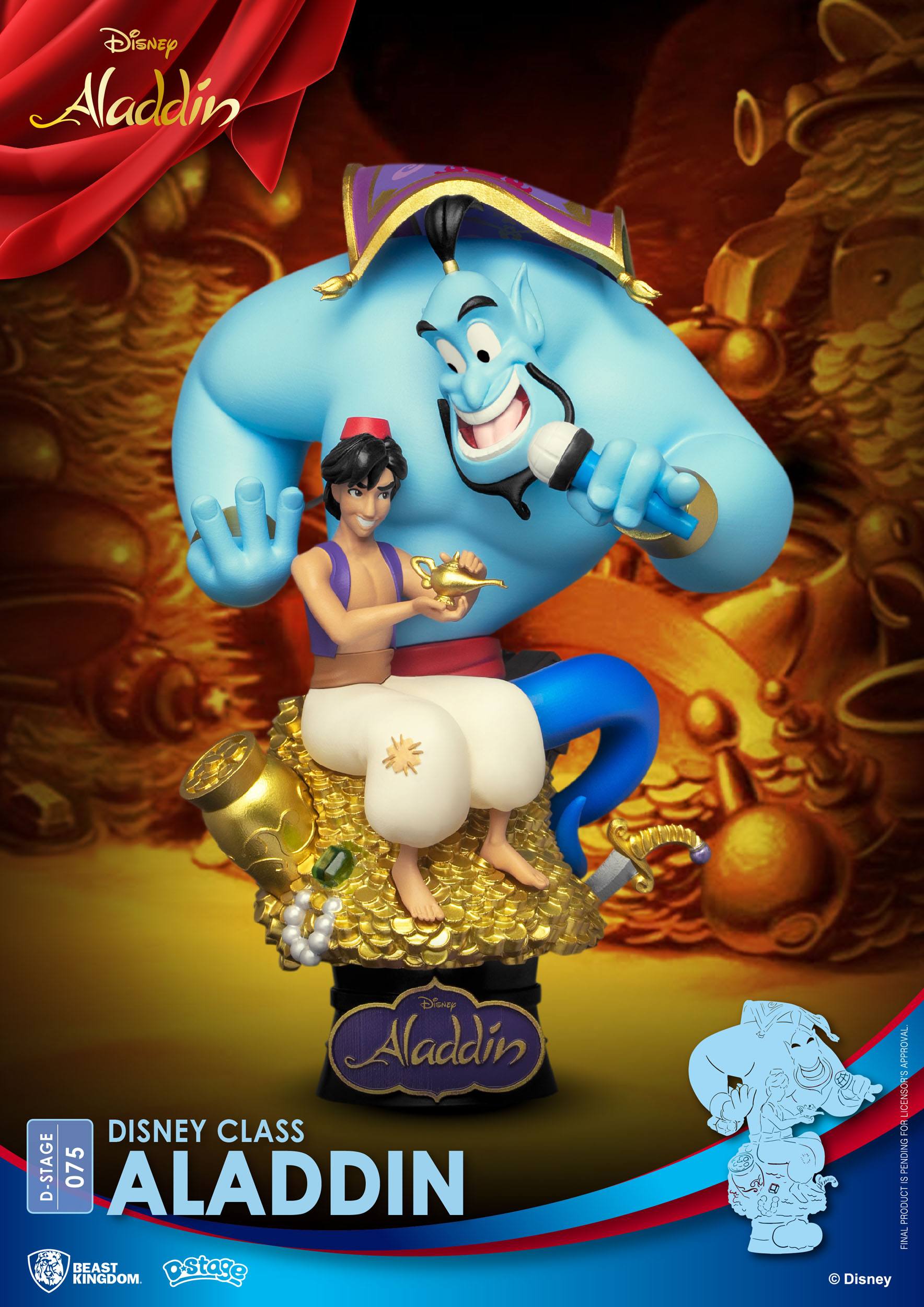 6gpYeumDCyzVLy Disney Class Series D-Stage Sammlerstück Diorama "Aladdin" 15cm PVC