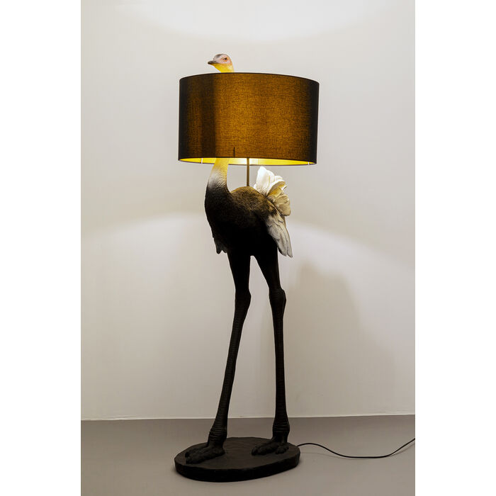 KARE-57259-master-c-700x700 Stehleuchte ANIMAL OSTRICH Polyresin Leinen E27 handgearbeitet 50x62x146,5cm