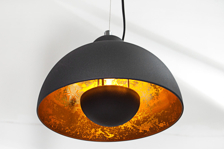 2s00Uupngq2tK2 Hängeleuchte STUDIO 3 E27 Schwarz/Gold 30x110x140cm