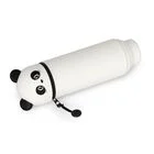 2-in-1-Federmäppchen aus Silikon - Kawaii - Panda