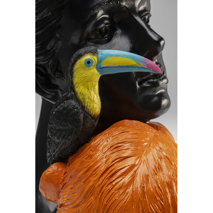 Dekofigur JUNGLE LADY Polyresin handgearbeitetes Unikat 18x26,5x40cm