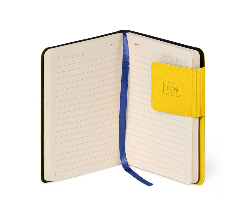 4CMS1SmOgJwuKu Liniertes Notizbuch - Small - My Notebook 9,5x13,5cm 192 nummerierte Seiten Yellow Freesia Gelb