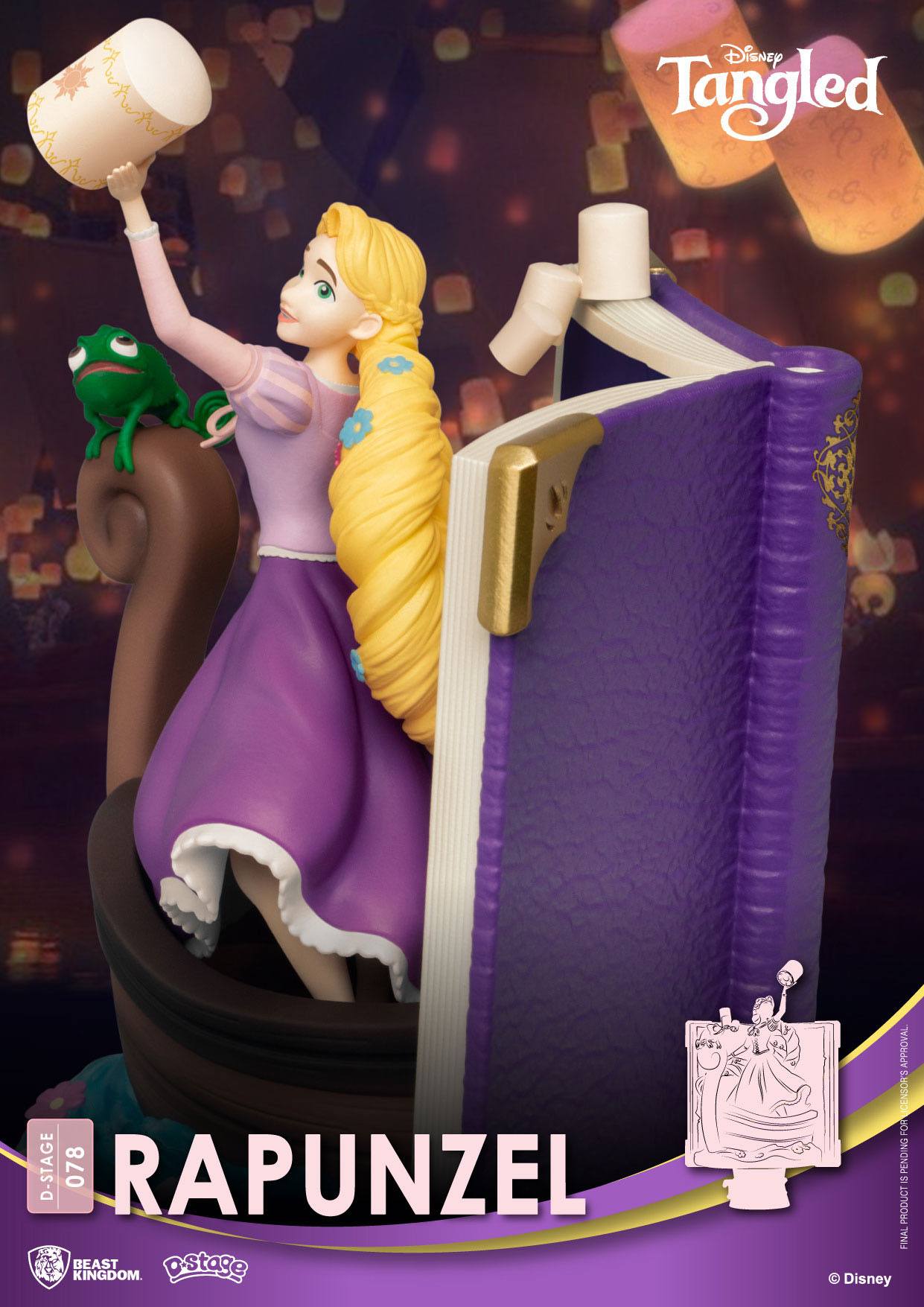 68vN7LwERrFBi1 Disney Story Book D-Stage Sammlerstück Diorama "Rapunzel" 15cm PVC