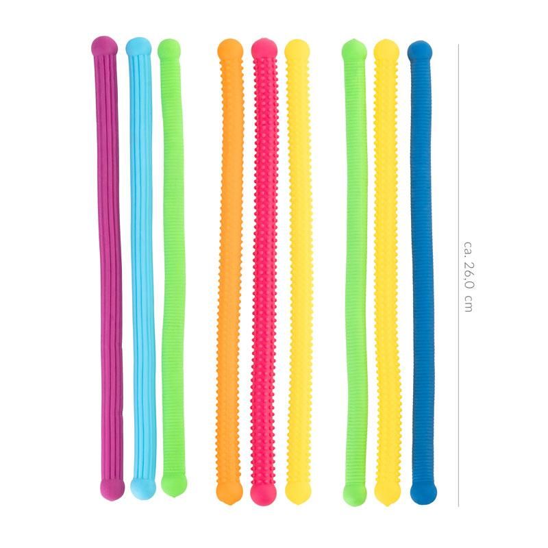 Anti-Stress Schnur SPACE pink-orange-gelb 3-er Set