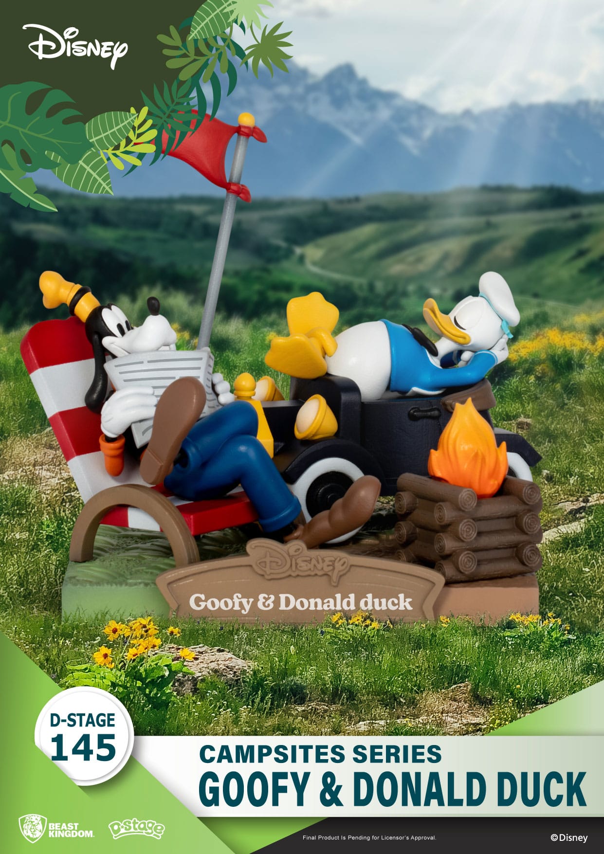 12GaakONXZ9Jsd Disney Campsite Series D-Stage Sammlerstück Diorama "Goofy & Donald Duck" 9,8cm PVC