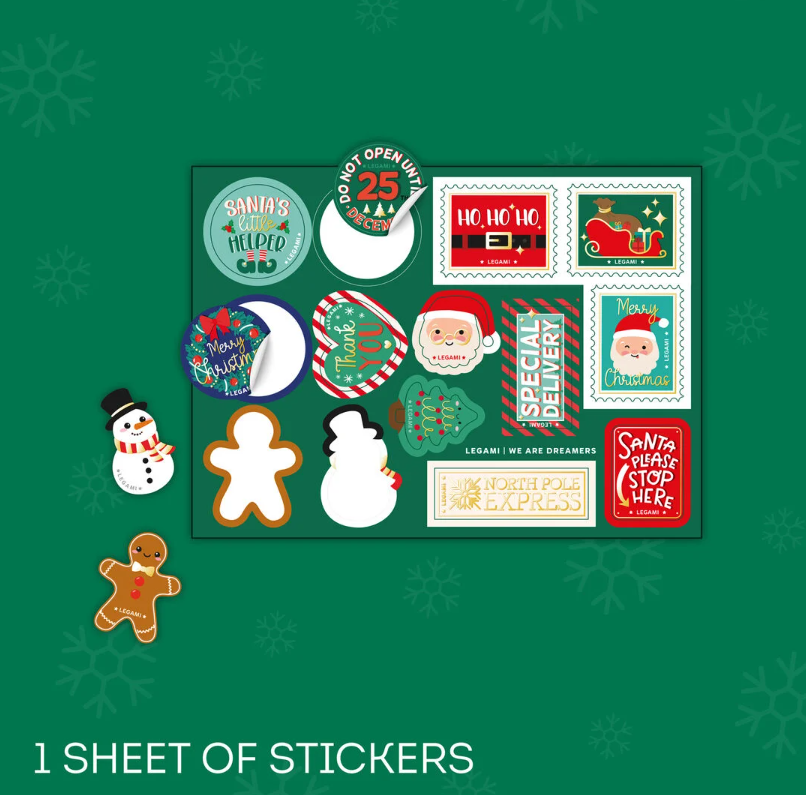 Set für Brief an den Weihnachtsmann