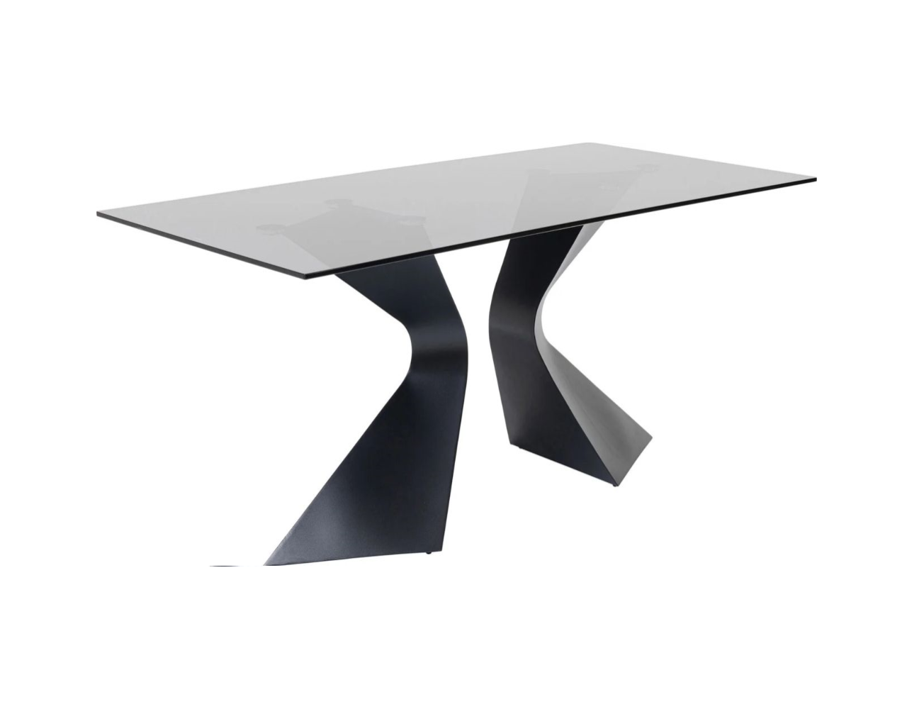 Tisch GLORIA Glas Stahl Schwarz 200x100x75cm Tisch GLORIA Glas Stahl Schwarz 200x100x75cm