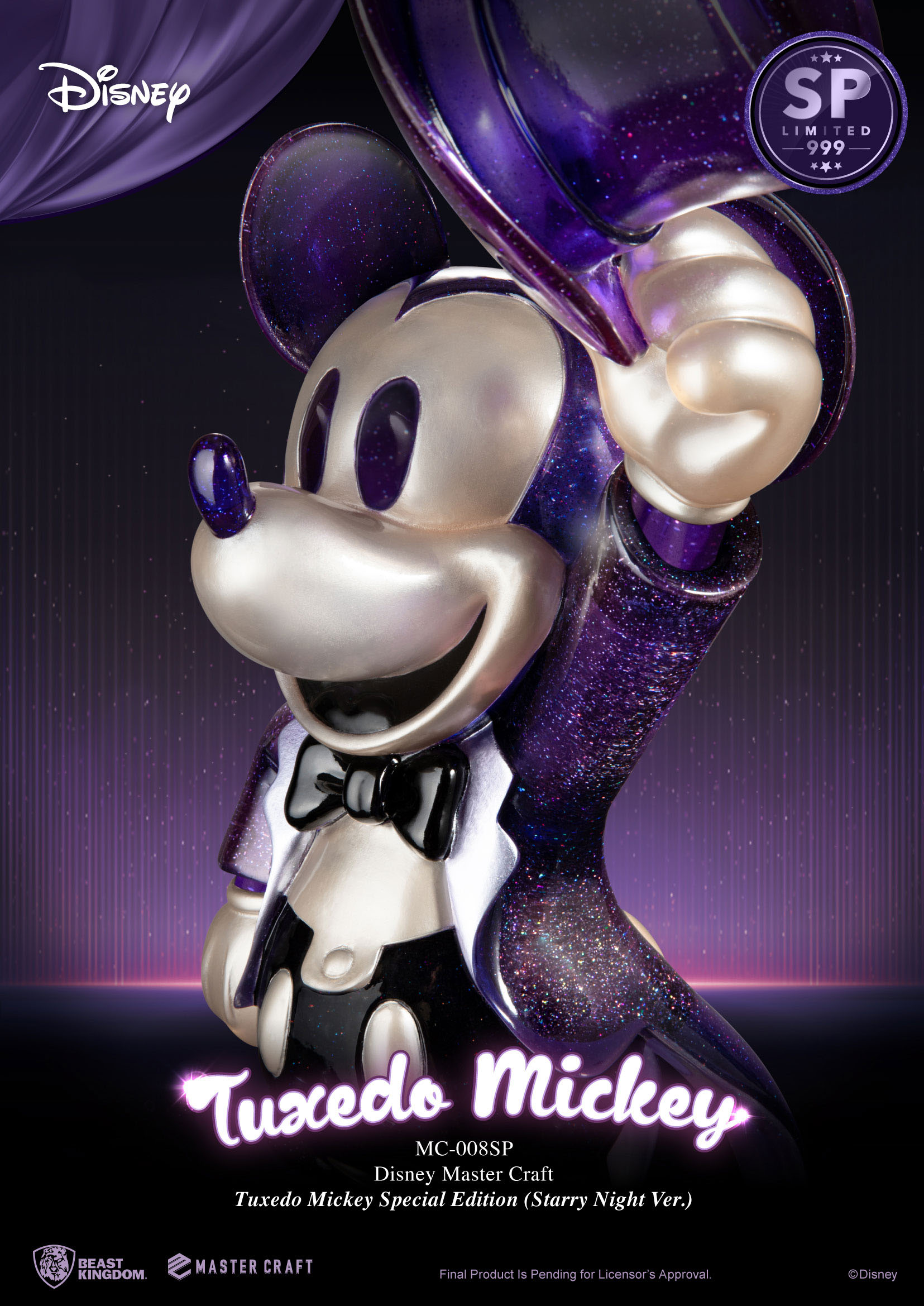 hr_bkdmc-008sp_f Disney Mickey Maus Master Craft Statue "Tuxedo Mickey Special Edition" 47x25x21cm - Streng limitiert