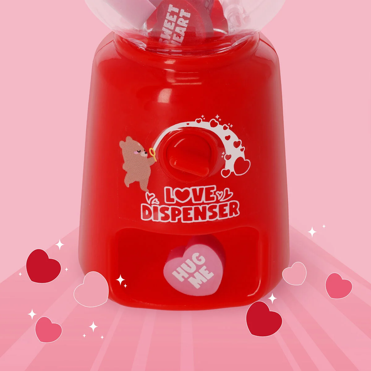 Mini-Radiergummispender - Love Dispenser Motiv HERZ