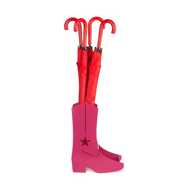 Schirmständer PINK COUNTRY BOOT Metall 12x30x40cm Schirmständer PINK COUNTRY BOOT Metall 12x30x40cm