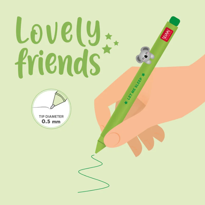 1dnmXEd0GsxMI1 Gelstift Lovely Friends mit abnehmbarer Koala-Figur 0,5