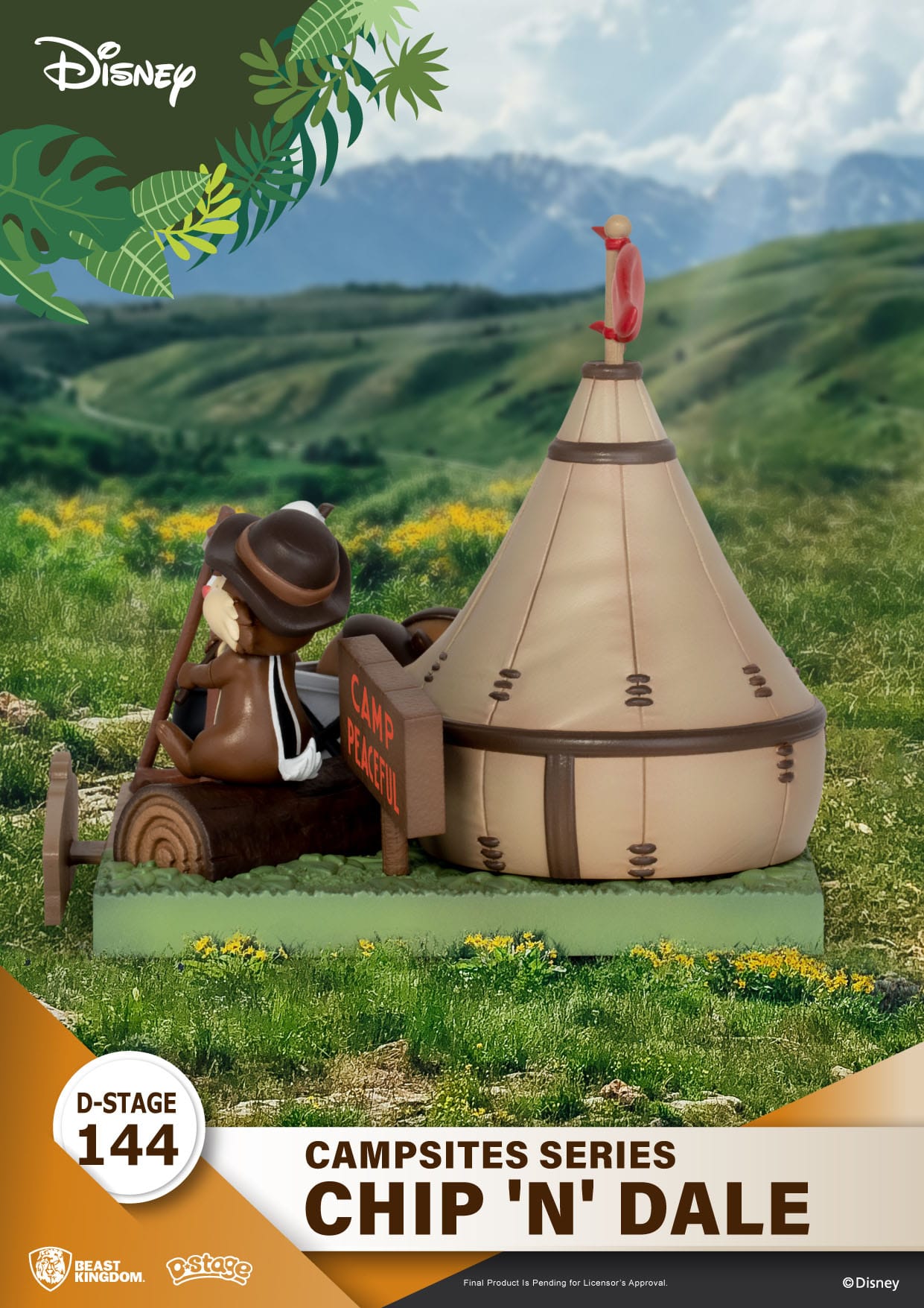 5qnKQOZisQzRYd Disney Campsite Series D-Stage Sammlerstück Diorama "Chip & Dale" 9,8cm PVC