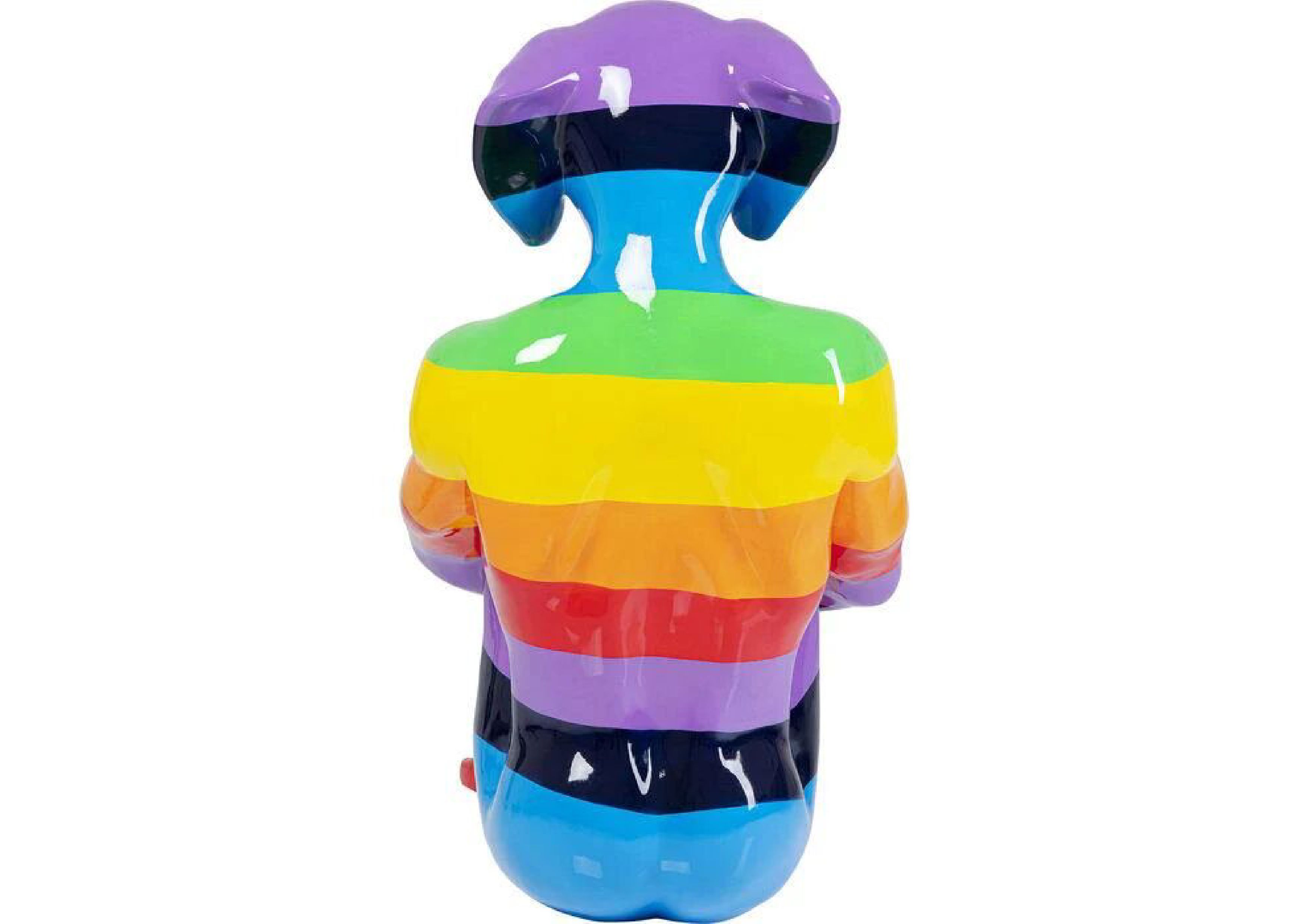 Dekofigur SITTING DOG Rainbow 173x100x132cm
